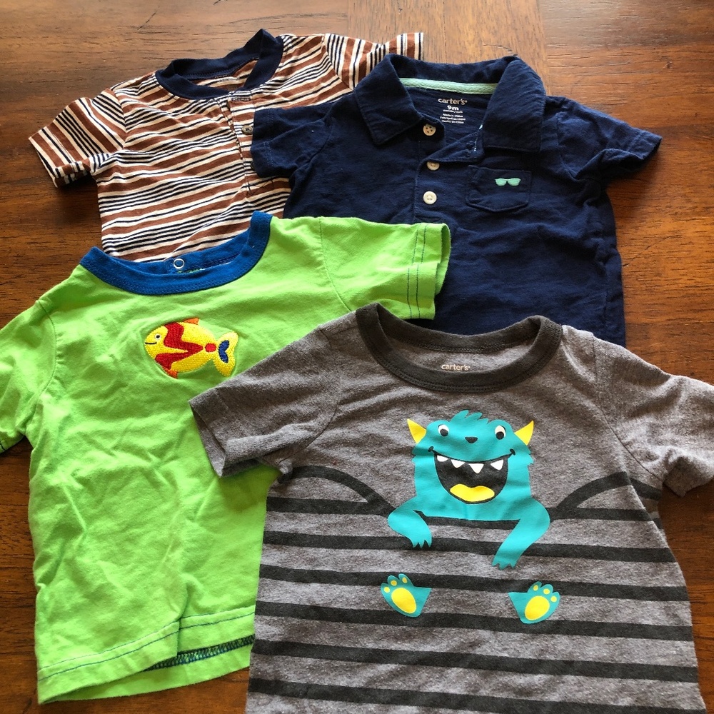 Boys 9 month short sleeve shirts